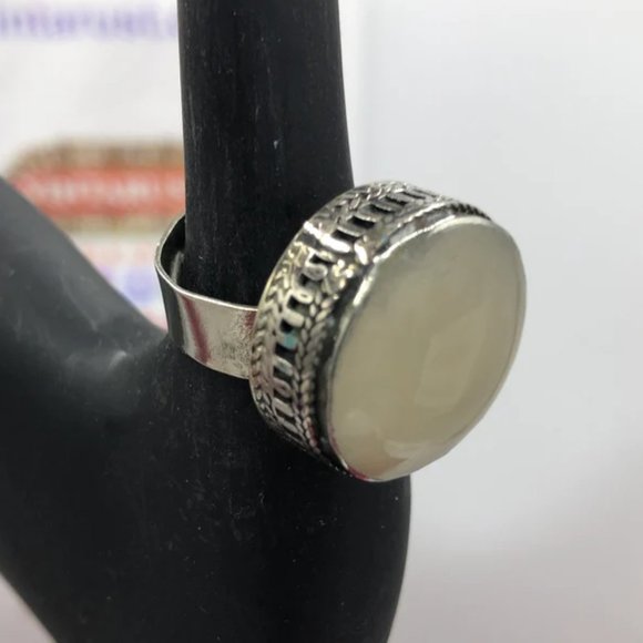 Afghan Stone Ring, Handmade Kuchi Ring, Statement Ring, Gift For Her - Picture 2 of 3